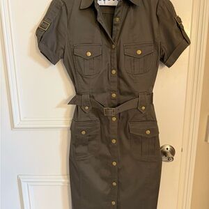 Calvin Klein Olive Green Dress